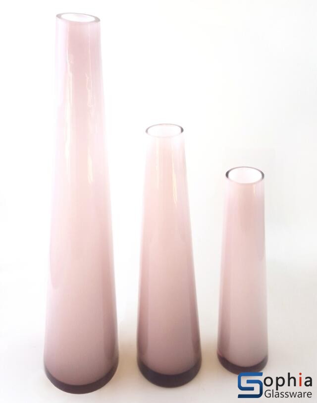 Solid Color Glass Vase Scs023 024 025 Sophiaglassware Com Glass