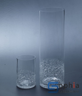 Cracked glass vases SB001-003