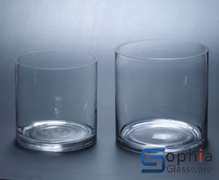 Cylinder glass vase SY014-026