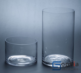 Cylinder glass vase SY015-016