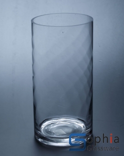 Line cylinder glass vases SY021