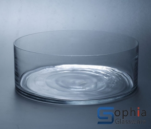 Wide cylinder glass vase SY027