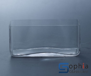 Long rectangle glass vase SF028