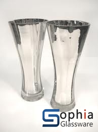 Silver Glass Flower Vases