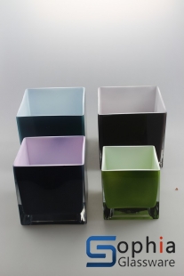 Colored glass vases SCP016-018