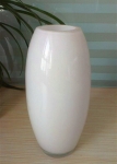 White glass vase SC064