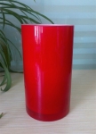 Red cylinder vase SC069