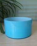 Blue wide cylinder vase SCS070