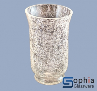 Cracked glass vases SB011