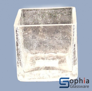 Cracked glass vases SB015