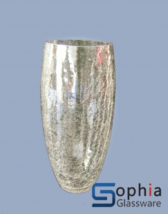 Cracked glass vases SB018