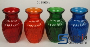 Machine Made Glass Vase SMZ022