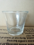 flower pot glass candle holders
