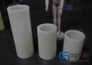 white pillar led candles