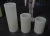white pillar led candles