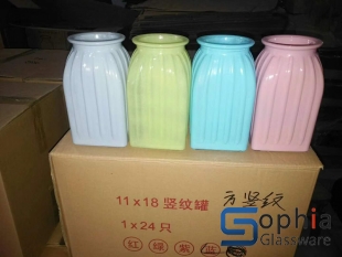 Machine Made Cylinder Glass Vase 