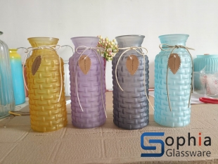Machine Made Cylinder Glass Vase 