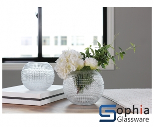 round Glass vase